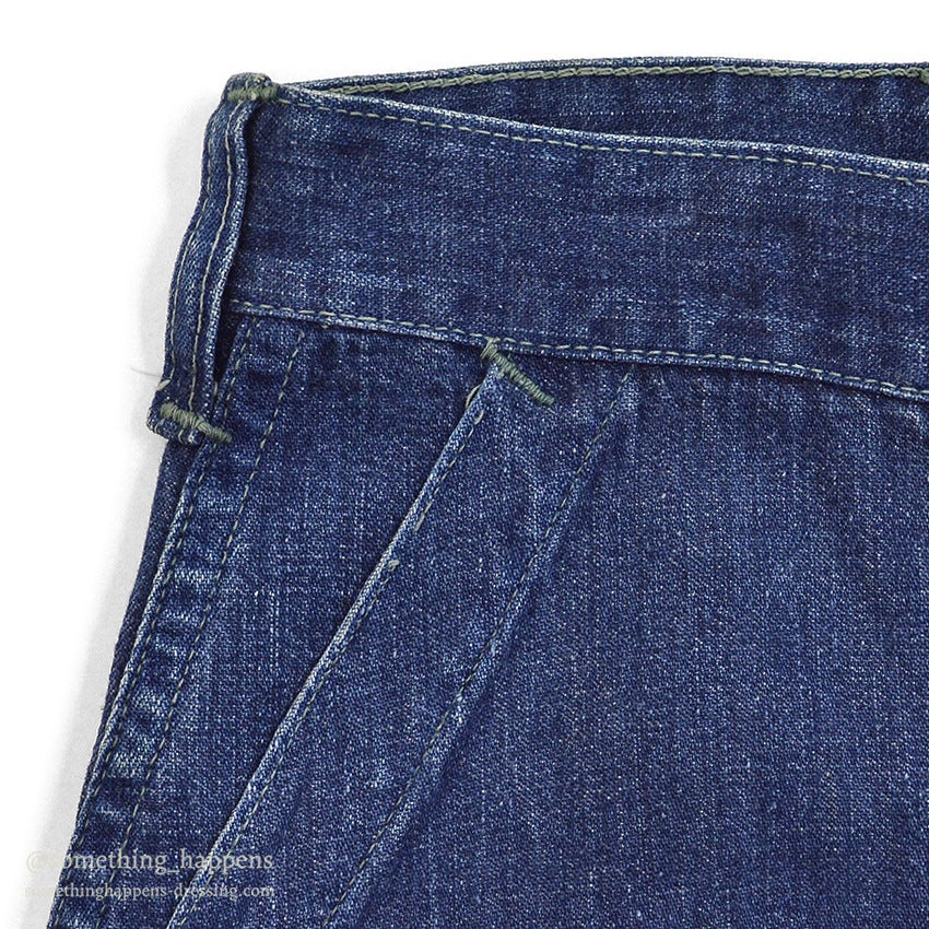1940's WW2 DENIM TROUSERS ... W34