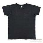 1970's~ BLACK PLAIN POCKET T-SHIRT ...