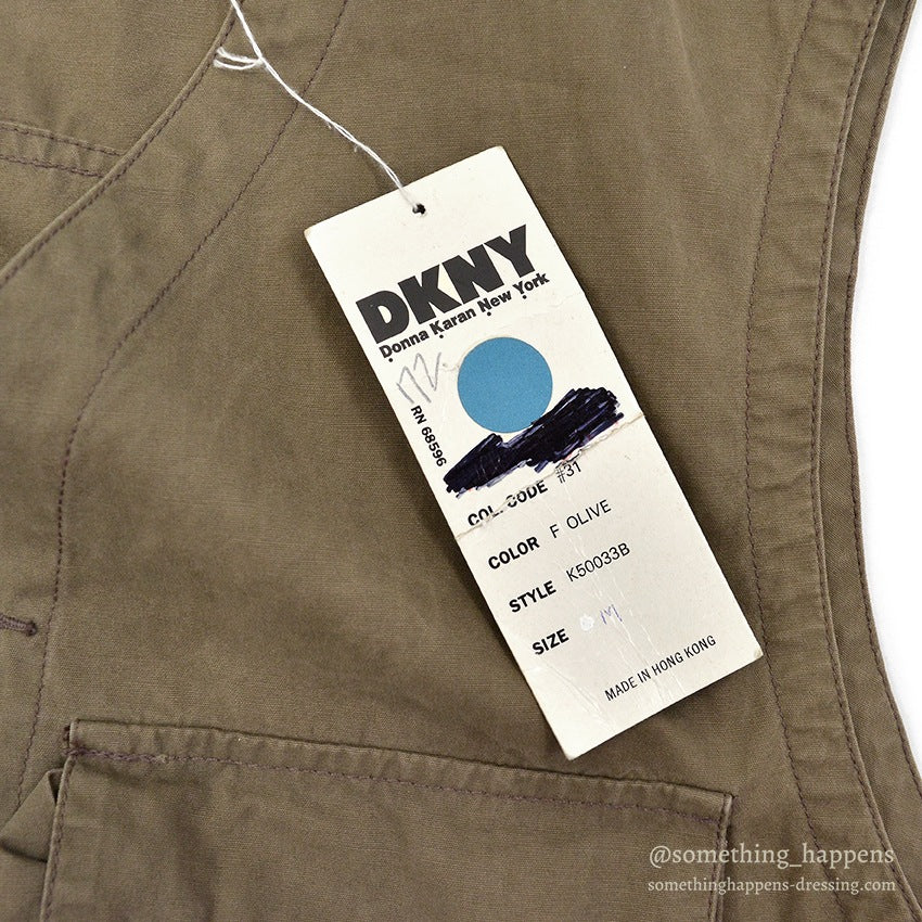 1990's DEADSTOCK DKNY TYPE C-1 VEST ... M