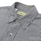 1990's LLBEAN SHEPHERD CHECK FLANNEL SHIRT...L