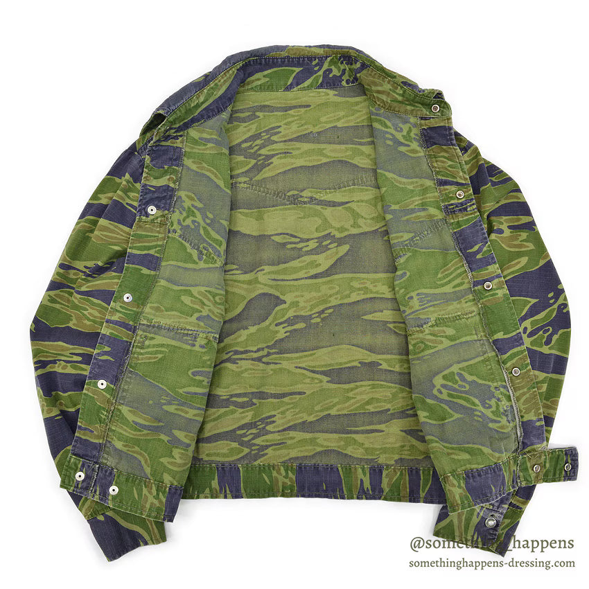 1970's UNKNOWN CIVILIAN TIGER STRIPE JACKET...