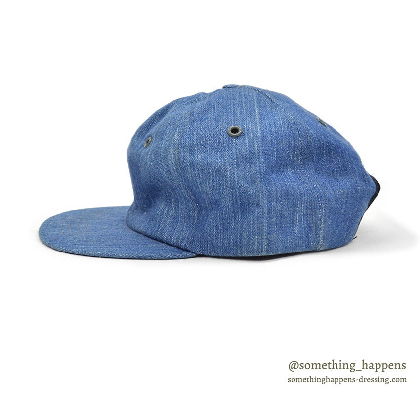 1970's~ OLD BLUE DENIM CAP...FITS ALL