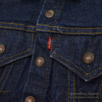 1960's~ LEVI'S BIGE DENIM JACKET FOR KIDS / DOUBLE RED TAB ...