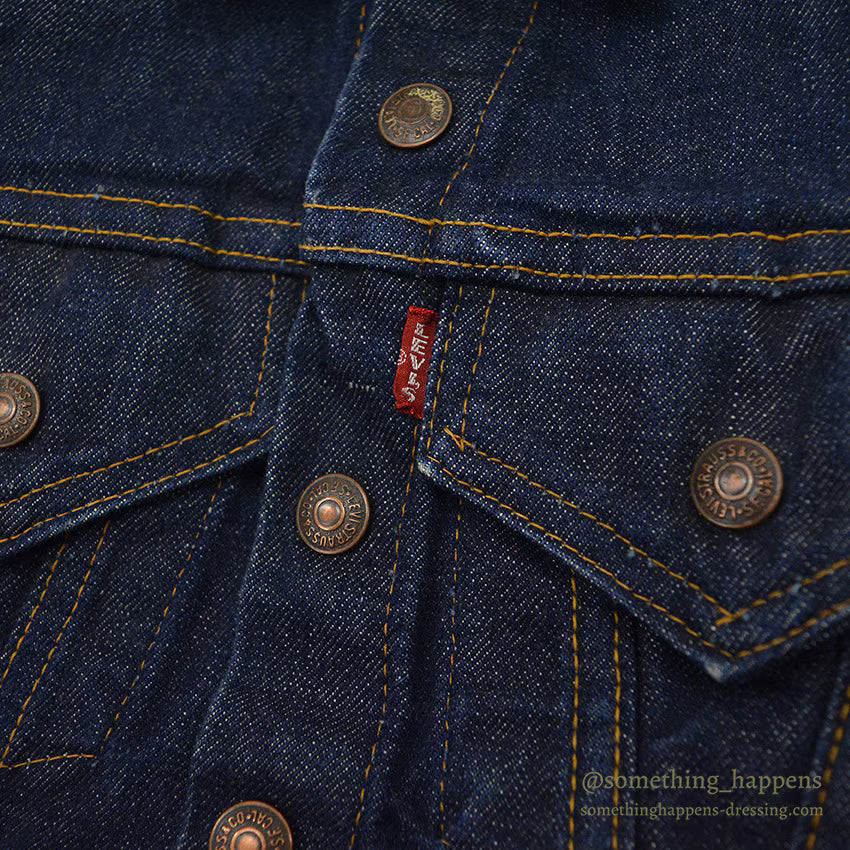 1960's~ LEVI'S BIGE DENIM JACKET FOR KIDS / DOUBLE RED TAB ...