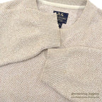 1990's WILLIS & GEIGER FRONT-V COTTON SWEATER ... M