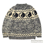 1990's OLD YIN YANG WOOL SWEATER...L