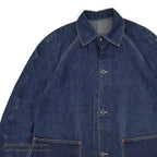 1940's PAYDAY WW2 DENIM COVERALL / DARK...