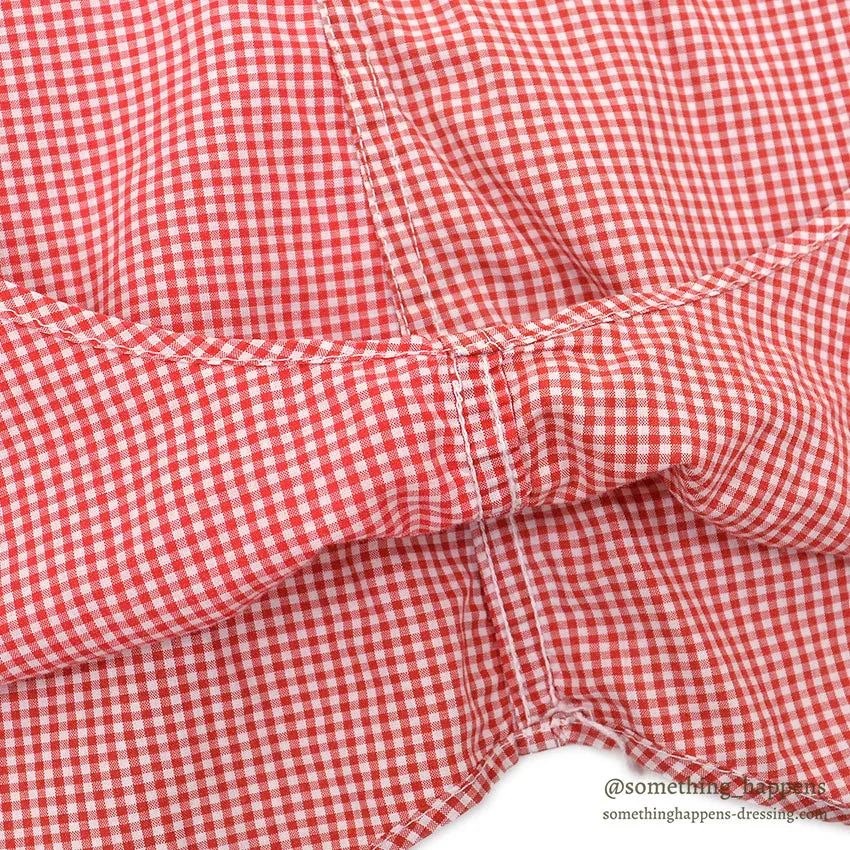 1970's LLBEAN GINGHAM CHECK B/D SHIRT...L