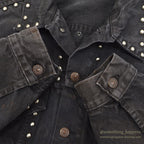 1960's LEVI'S 70505-0217 BIGE OVERDYED / BLACK WITH STUDS...