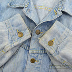 1970's Lee 101-J DENIM JACKET / BLEACHED... 46