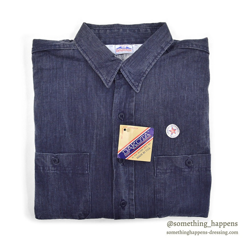 1990's DAKOTA BY FIVE BROTHER WASHED COTTON SHIRT ... XL