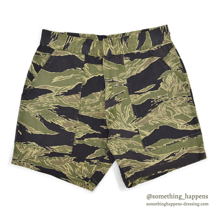 ~1970's ORIGINAL VIETNAM TIGER STRIPE SHORTS...W31