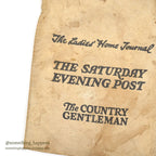 OLD THE SATURDAY EVENING POST DELIVERY BAG...