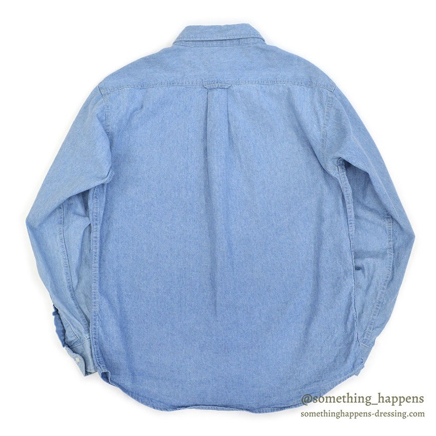 1980's FIVE BROTHER CHAMBRAY SHIRT...L