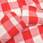 1960's GENE RONALD BLOCK PLAID B/D SHIRT ... M