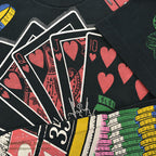 1990's~ FRUIT OF THE LOOM CASINO ALL OVER PRINT T-SHIRT ... L