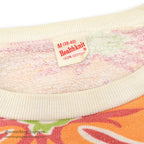 1960's~ HEALTHKNIT FLOWER PATTERN S/S SWEAT SHIRT ... M