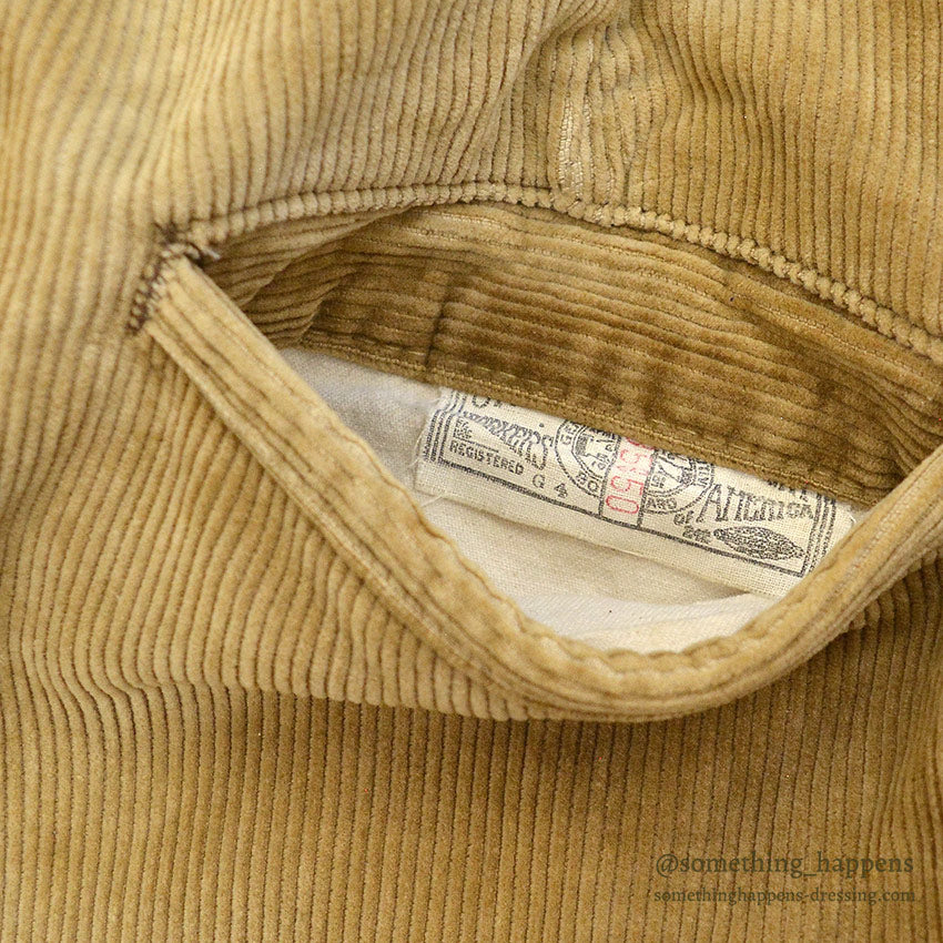 1960's SWEET-ORR CORDUROY WORK PANTS / SUN FADED ... W36/L29