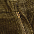 1990's WILLIS & GEIGER OLIVE GREEN CORDUROY PANTS...W34