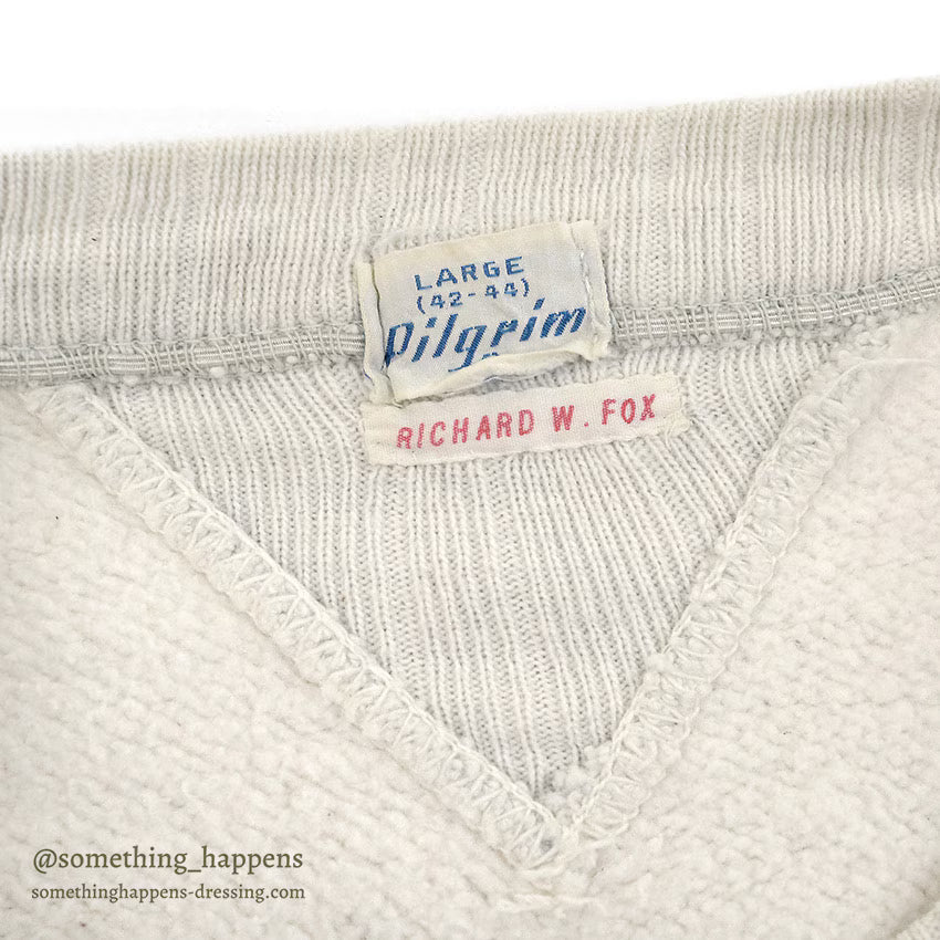 1940's PILGRIM DOUBLE-V BLANK SWEAT SHIRT ... L