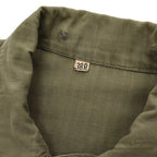 1940's U.S.ARMY WW2 M-43 HBT JACKET / UNUSUAL METAL BUTTON ... 38R