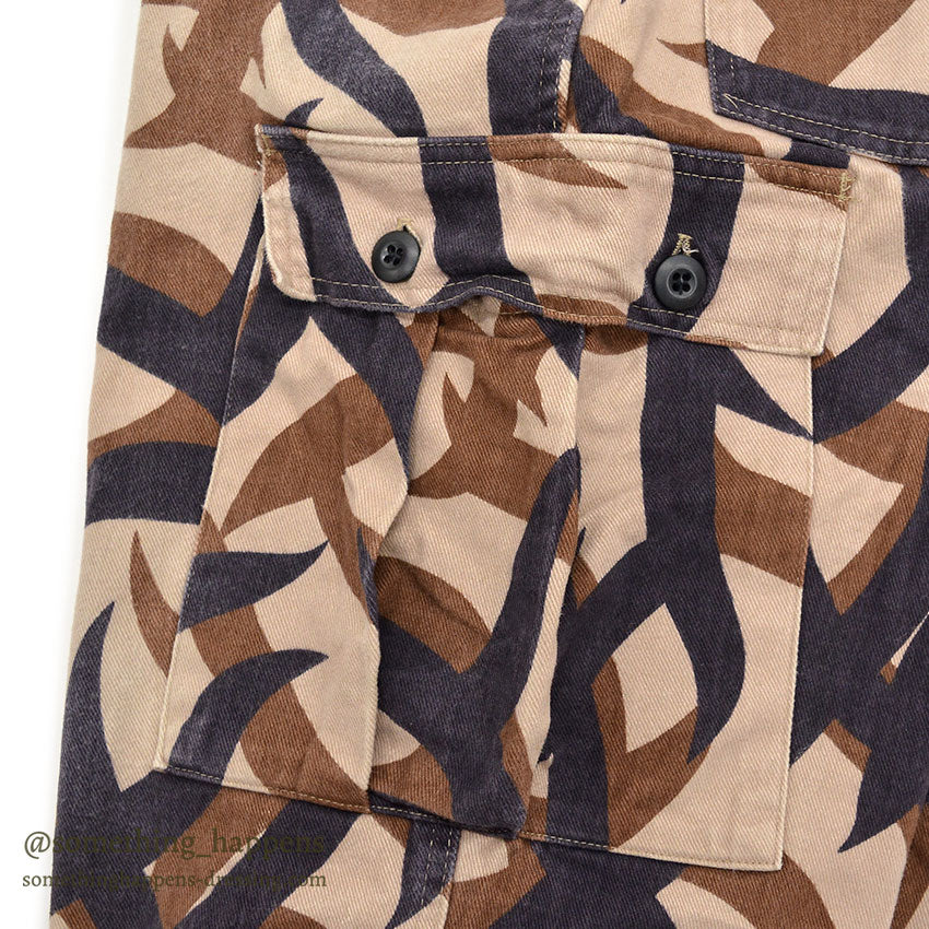 1990's BRIGADE QUARTERMASTERS ASAT CAMO PANTS / THICK COTTON... MR