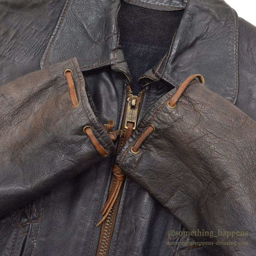 1960's~ EAST WEST MUSICAL INSTRUMENTS CO. LEATHER JACKET '' BACK PACK'' ...
