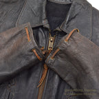 1960's~ EAST WEST MUSICAL INSTRUMENTS CO. LEATHER JACKET '' BACK PACK'' ...