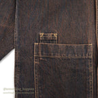1990's DRIVER DOUBLE-BREASTED DENIM COVERALL...M