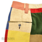 1970's DEADSTOCK HALRIN PATCHWORK CORDUROY PANTS...W38