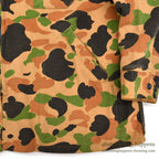 ~1980's DEERSKIN CAMO ZIP-UP CHAMOIS JACKET / UNUSUAL COLOR ... XL