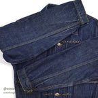 1940's~ MONTGOMERY WARD 101 BUCKLE BACK DENIM JACKET / COOL STUDS...