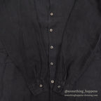 1990's CP SHADES LINEN JACKET / BLACK...M