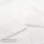 1960's DEADSTOCK TOWNCRAFT NYLON SEERSUCKER S/S SHIRT / WHITE ... L