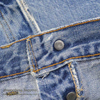 1960's LEVI'S 501 BIGE PATCHWORK / PERSONALIZED REPAIR ... W37/L29