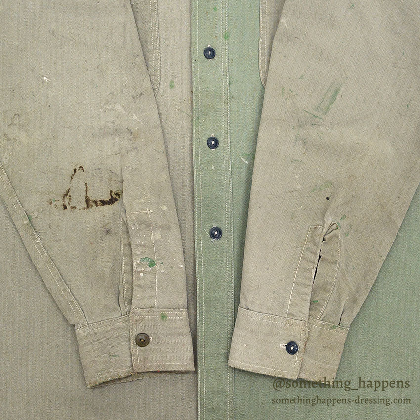 1940's WASHINGTON DEE CEE TWO-TONE HBT SHIRT / EXTREMELY RARE ...