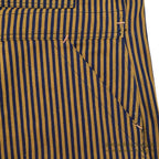 1940's DEADSTOCK PAYDAY WW2 BROWN EXPRESS STRIPED OVERALL / HIGH BACK ... W36/L30