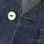 1920's~ DENIM HUNTING VEST / UNUSUAL, EXTREMELY RARE...