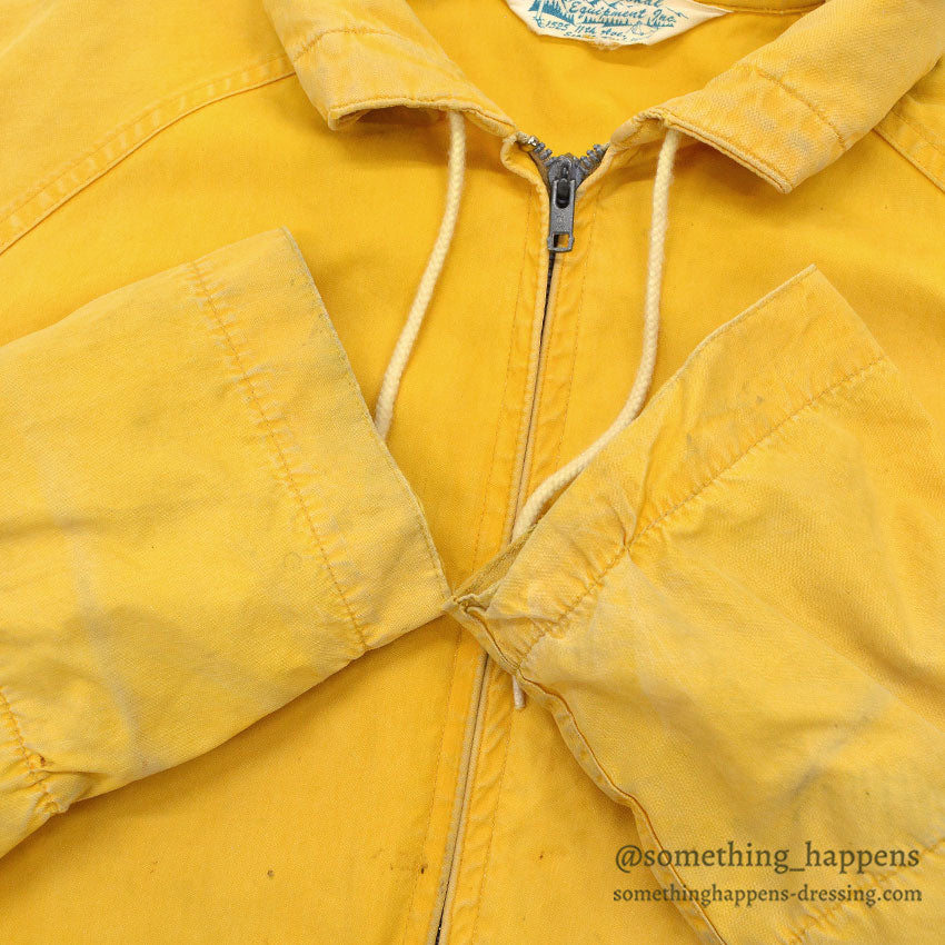 1960's REI ALPINE PATROL VENTILE PARKA / YELLOW...