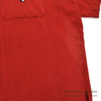 1960's TWO-TONE EMBROIDERY BOWLING RAYON SHIRT / UNIQUE BOWLING PIN BUTTON ...