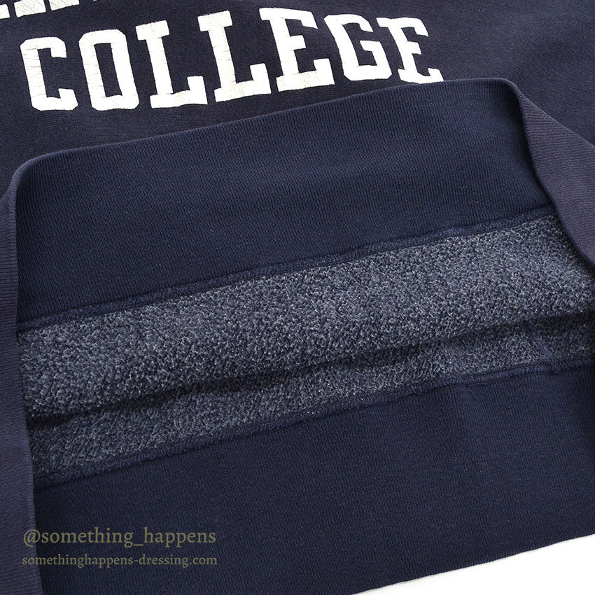 ~1970's CHAMPION PROPERTY OF AMHERST COLLEGE REVERSE WEAVE SWEAT SHIRT / NAVY ... XL