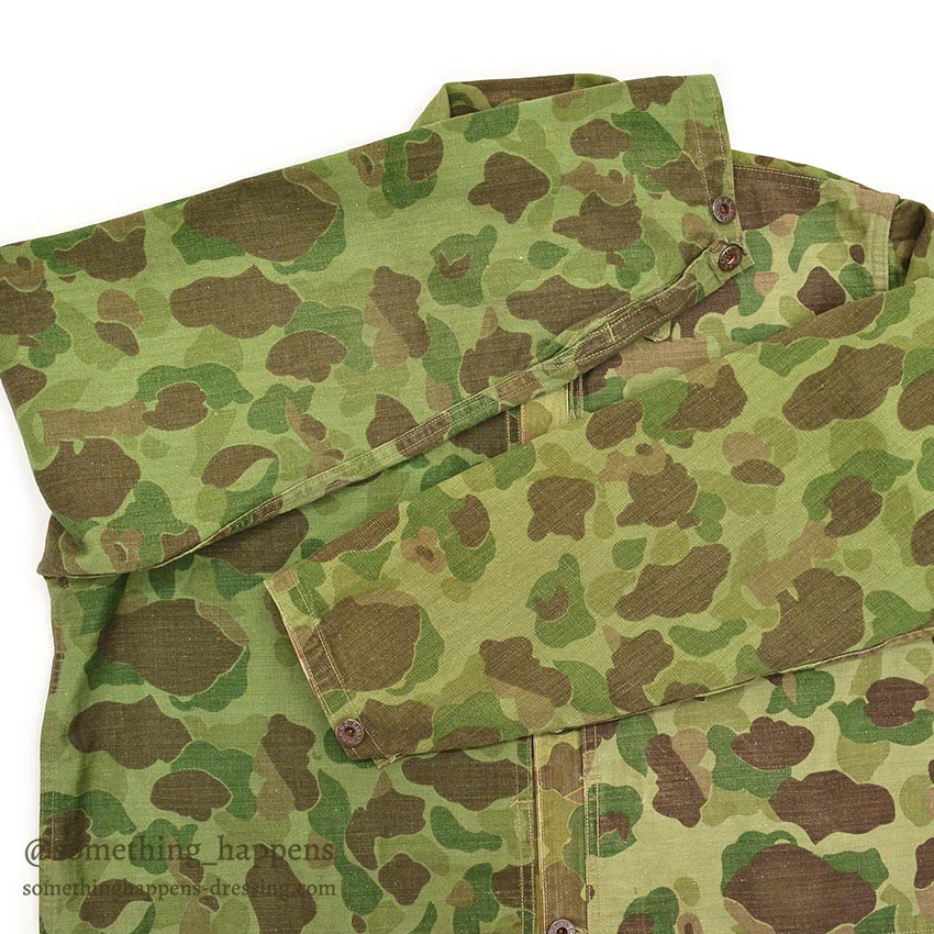 1940's U.S.M.C. WW2 P-44 DUCK HUNTER CAMO TWO-TONE HBT JACKET / MINT CONDITION ... 38
