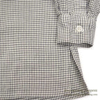 1950's BLACK / WHITE PLAID PULLOVER RAYON SHIRT...