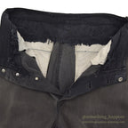 1930's BLACK FRISCO PANTS BACKLE BACK / HEAVY COTTON... W31/L29