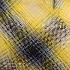 1940's~ YELLOW / BLACK PLAID DOUBLE MACKINAW WOOL JACKET / VERY RARE COLOR ...