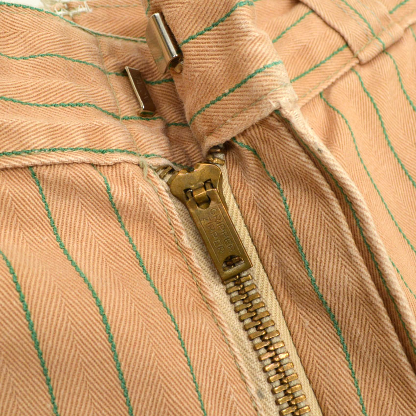 〜60's LANKFORDS コカコーラストライプ HBT ワークパンツ... 実寸W31×L30