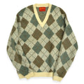 60's Jantzen Mohair Argyle V-Neck... L