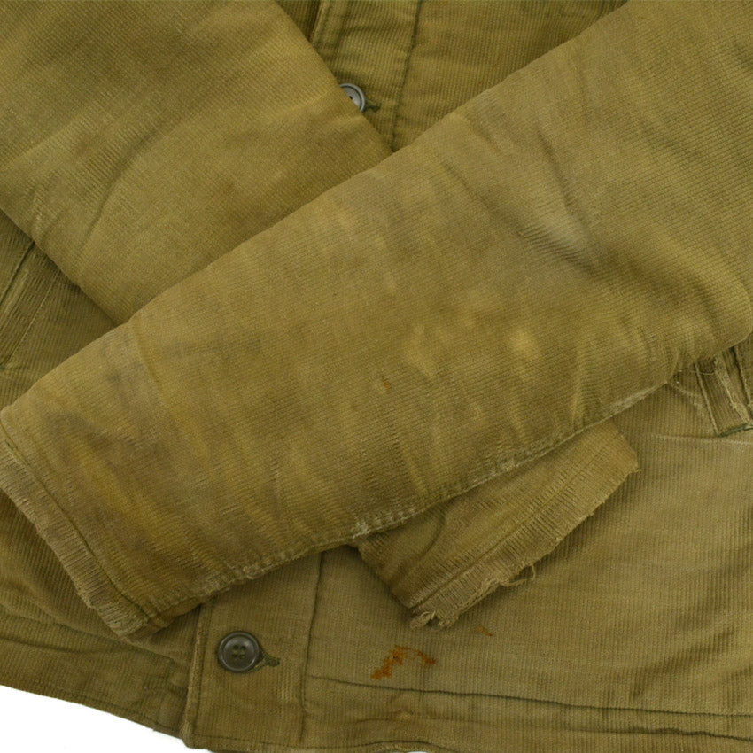 1940s USN N-1 Deck Jacket, Stenciled, Early Model, Pique... Size 36