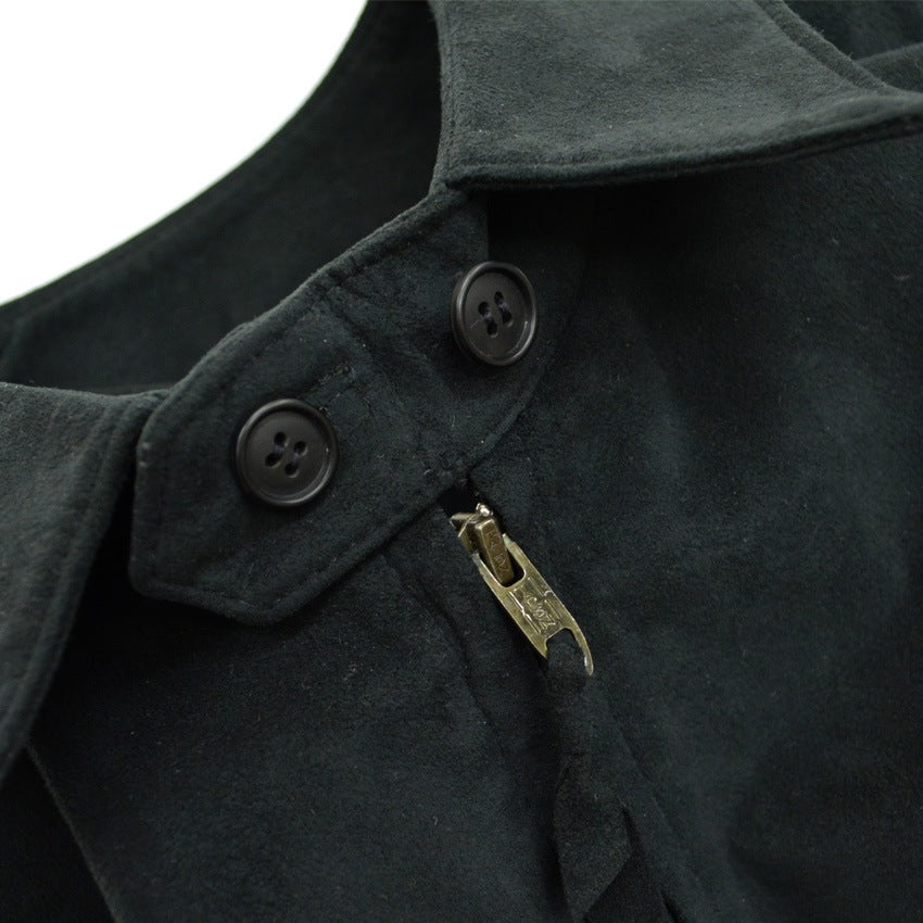 80's LAKELAND 'FACILE' Black Ultra Suede Jacket...
