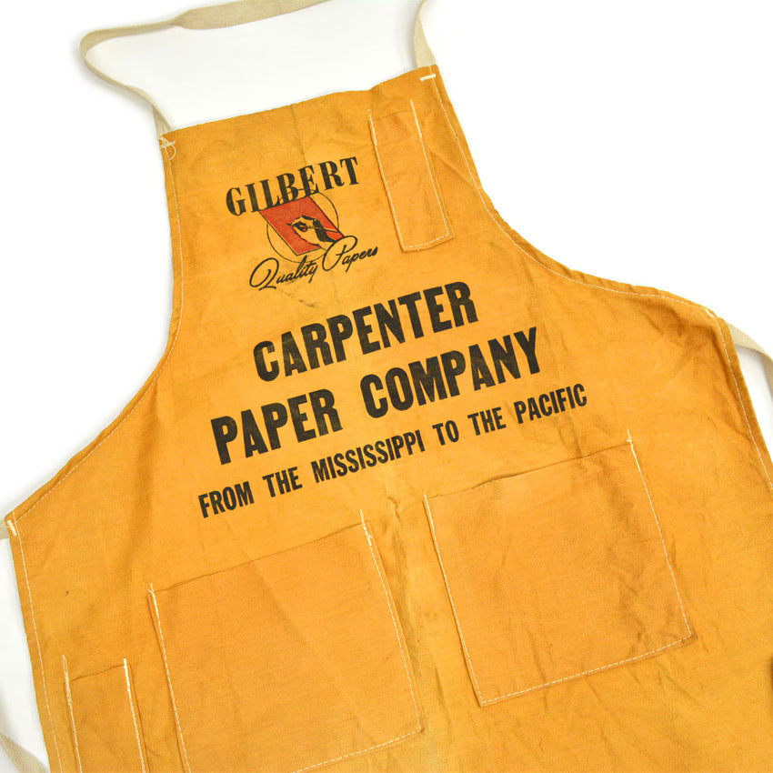 50's~ 'GILBART quality papers' Advertising Apron...